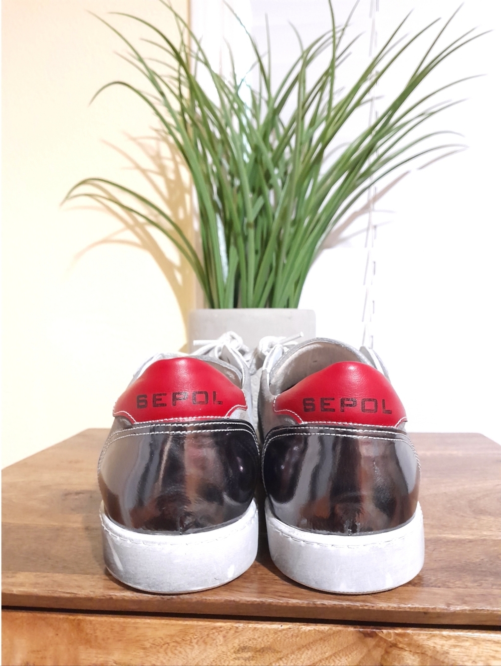 Sepol Estrella sneakers retail $260 camo leather dirty look grunge sz 12 men's - Picture 4 of 10